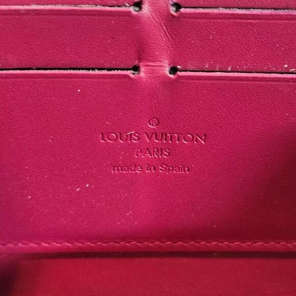 Louis Vuitton Indian Rose Pink Vernis Patent Leather Zippy Wallet w/ Box, GUC - Picture 10 of 12